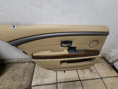 BMW E65 750I 745i 2003 2004 2005 2006 2007 2008 panel de puerta interior trasero izquierdo #2 Foto 1 de 2