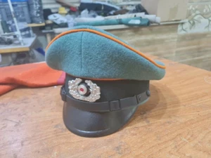 WWII WW2 German Third Reich WEHRMACHT ARMY Officers Visor Cap Hat - Picture 1 of 8