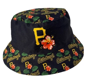 Pittsburgh Pirates Hawaiian Reversible Bucket Hat SGA COEN PNC Park S/M - Picture 1 of 10