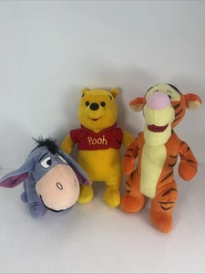 Walt Disneys Winnie Puuh, Tiger und Eeyore Plüschtier Stofftier 7 Zoll 11 Zoll groß Look - Bild 1 von 12
