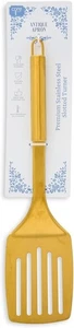 Core Home Slotted Spatula Turner Kitchen Cooking Utensil Stainless Steel Gold - Picture 1 of 3
