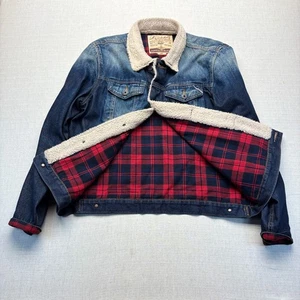 Cult of Individuality jacket Mens 2XL Denim Trucker Jean Grunge Designer Punk - Picture 1 of 6