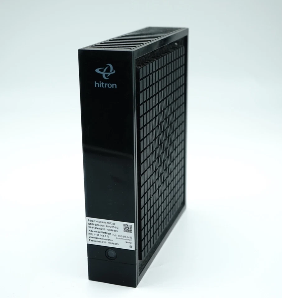 HITRON CGNM-2250 WIFI GATEWAY CABLE MODEM ROUTER DUAL BAND BLACK - Image 1 of 4