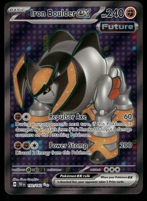 Iron Boulder ex SV05: Temporal Forces Full Art Ultra Rare 192/162 Pokemon Card - Image 1 of 2