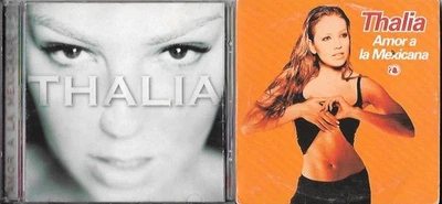 Kit c/ 2 CD: Thalia — Amor a la mexicana (edición brasileña + single) c/ remix - Image 1 of 4