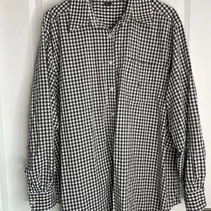 Lauren Ralph Lauren women’s gingham print black-and-white monogram Shirt 2X - Picture 1 of 13