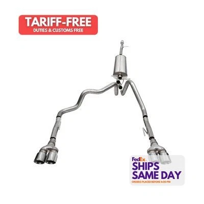 Corsa 21200, Kit 19- Silverado 1500 6.2L Cat Back Exhaust Stainless Natural  - Image 1 of 4