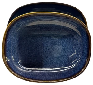 New IKEA GLADELIG Ocean-Blue Glazed Oven Dish Set of 2 105.310.70 - Picture 1 of 8