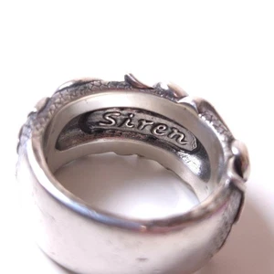 Anillo Siren Bloody Mary Neptuno L 10 - 10.5 Plata 925 #0511 De Japón, USADO - Imagen 1 de 3