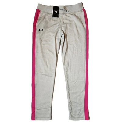 Under Armour girls XL fleece pants Gray & Pink - Image 1 of 4
