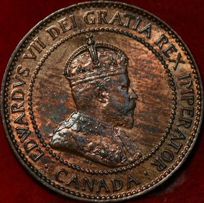 Uncirculated 1906 Canada One Cent Foreign Coin - Image 1 of 2
