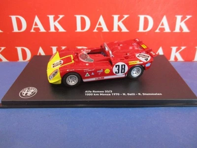 Die cast 1/43 Modellino Auto Alfa Romeo 33/3 1000 Km Monza 1970 R. Stommelen - Immagine 1 di 4