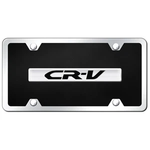Licensed Chrome/Black Acrylic License Plate Kit w/Chrome for Honda CR-V - Bild 1 von 2