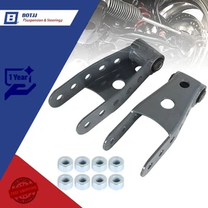 For 07-18 GMC Sierra Chevy Silverado 1500 2"-3" Rear Lowering Drop Shackle Kit - Picture 1 of 7