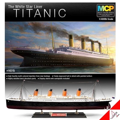 ACADEMY 1/400 TITANIC White Star Liner Kit modello in plastica con parti... - Immagine 1 di 4