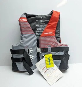 Sea-Doo Womens Motion PFD Life Jacket Red, Grey, Black SIZE: X-LARGE 2868031230 - Picture 1 of 4