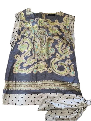 Blusa Etro Feminina Seda Estampa Paisley Tamanho 44 * - Imagem 1 de 3