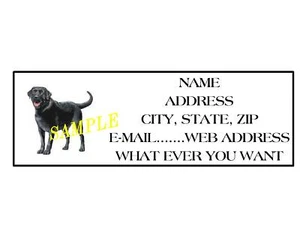 BLACK LAB ADDRESS LABELS COOL!!! #2 - Picture 1 of 1