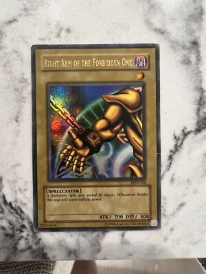 Right Arm of the Forbidden One - LOB-122 Unlimited Ed Ultra YuGiOh Exodia - Image 1 of 4