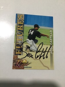 Jose Castillo 2001 Royal Rookies Futures RC IP AUTOGRAPH CARD #17 Pirates