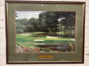 GOLF 16TH HOLE OF AUGUSTA NATIONAL -BRENT HAYES FRAMED Framed 30” W X 23” H - Picture 1 of 16
