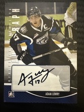 Adam Lowry Autograph 2012-13 In the Game Heroes and Prospects #A-AL Broncos