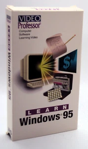 LEARN WINDOWS 95 VIDEO PROFESSOR COMPUTER SOFTWARE LEARNING VIDEO VHS Tape OOP - Imagen 1 de 4