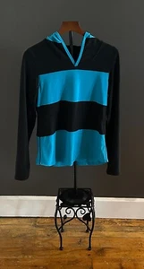 RBX Live Life Active Damen Kapuzenpullover Sweatshirt blau/schwarz Gr. M - Bild 1 von 4