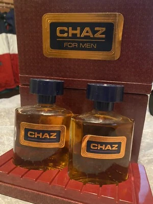 Vintage After Shave Colonia Revlon CHAZ (2) 3,5 oz Splash con caja de regalo. NOS. Foto 1 de 4