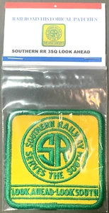 Southern Railway Look Ahead Look South 3" Square Logo Historical Patch - Picture 1 of 1