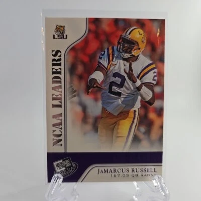 2007 Press Pass - NCAA Leaders #52 JaMarcus Russell (RC) Lsu Tigers - Image 1 of 4