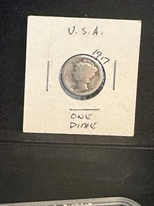 1917-S 10C Merkur Groschen - Bild 1 von 2