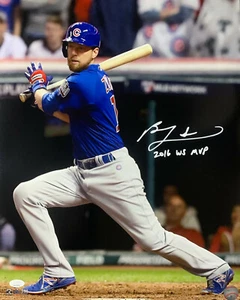 Cubs World Seires Champ BEN ZOBRIST Signed 16x20 AUTO Photo #1 AUTO w/WS MVP JSA - Picture 1 of 1