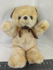 Peluche coccola con orso abbronzato 17 pollici 1989 peluche giocattolo - Foto 1 di 9