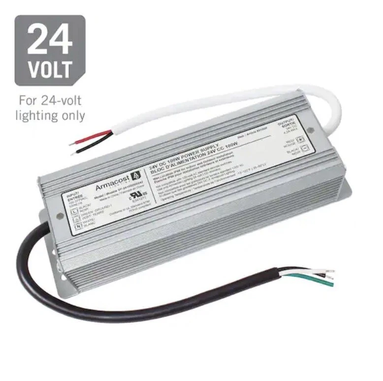 Armacost Lighting 100-Watt 24-Volt DC Transformer Standard Power Supply 851000