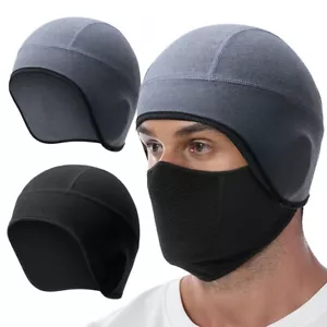 Winddichte Beanie Mütze Thermo Totenkopf Kappe Helmfutter Mütze für Männer Radfahren Laufen - Bild 1 von 14