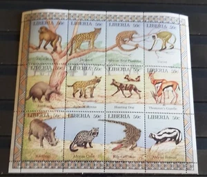 LIBERIA 1997 WILD ANIMALS MONKEYS SHEET MNH - Picture 1 of 1