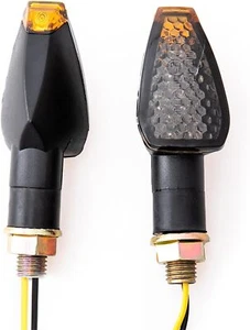2* Universal Mini Motorcycle LED Turn Signals Blinker Light Indicator Amber Lamp - Picture 1 of 10