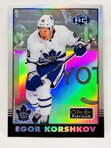 Egor Korshkov 2020-21 O-Pee-Chee Platinum Retro Rainbow Rookie R-66 RC Toronto