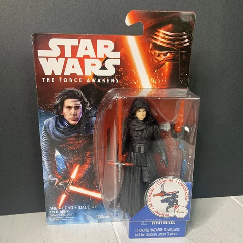 Star Wars KYLO REN No Mask 3.75" Figure Force Awakens 2015 NEW Sealed Cover