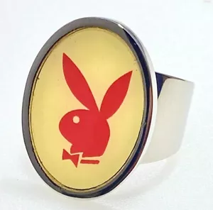 PLAYBOY BUNNY ENAMEL RING SIZE 11 - Picture 1 of 3