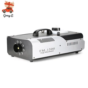 Macchina della nebbia LED RGB 3 in 1 telecomando wireless DMX Fog Machine nebulizzatore 1500 W - Foto 1 di 10