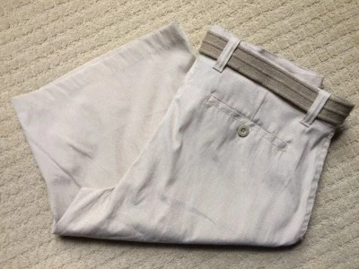 NUEVO CON ETIQUETAS~PANTALONES CORTOS NBN GEAR PARA HOMBRE TALLA 38 MEZCLA DE ALGODÓN CON CINTURÓN S-107 Foto 1 de 4