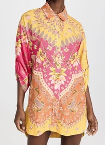 NWT - Agua Bendita 'Chrissy Lula' Button-Front Swimsuit Cover-Up, Multi - Small - Picture 1 of 5
