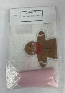 HAND PAINTED Needlepoint Canvas Kit GINGERBREAD BOY Village Needlecraft - Picture 1 of 3