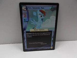 My Little Pony Regenbogen Armaturenbrett zehn Sekunden flach #5F Folienkarte MLP TCG Enterplay - Bild 1 von 2
