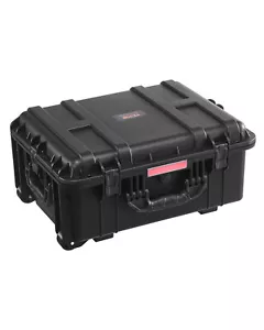 VEVOR 2.5 Cu.ft Weatherproof Hard Case Rolling Wheels & Retractable Handle Black - Picture 1 of 12