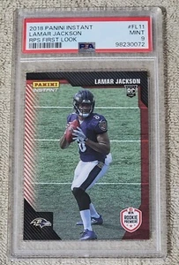 2018 Panini Instant Lamar Jackson RPS First Look RC PSA 9 Baltimore Ravens 1/295 - Picture 1 of 2
