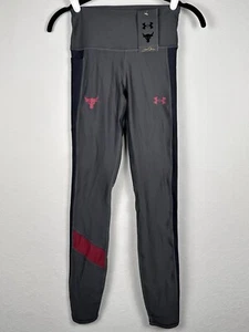 Leggings para mujer NOBULL Project Rock 9” tiro gris rojo compresión HeatGear - Imagen 1 de 8