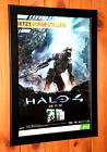 Halo 4 video game Xbox 360 Old Rare Small Werbeblatt Gerahmt Poster / Ad Framed